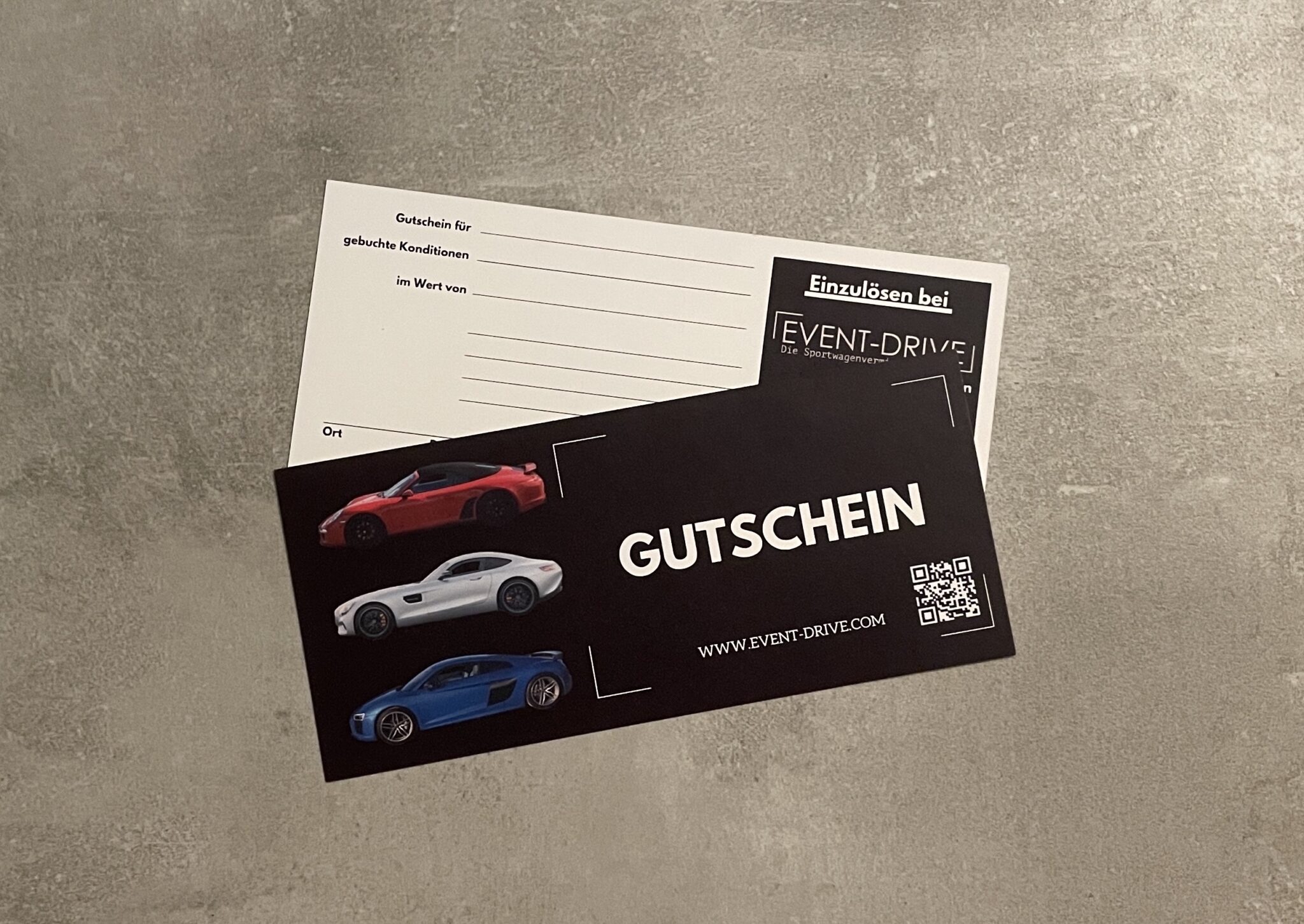 100 € Gutschein Sportwagen selber fahren Event Drive